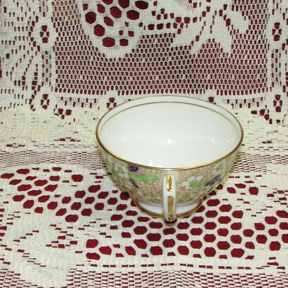 Adderley Vintage Bone China Teacup Ornate Floral Gold Gilt Cup Elegant - Picture 3 of 6